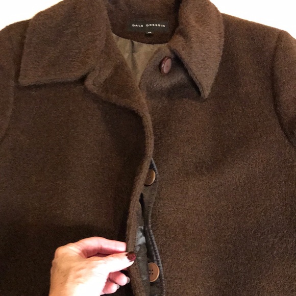 Dale Dressin Alpaca Suri Wool Brown 14 Coat - Picture 14 of 16